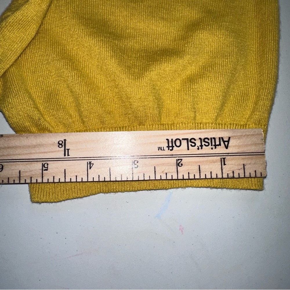 BODEN Women’s US 18 Silk Blend Cardigan Sweater Short Sleeve Yellow Soft - Picture 12 of 16